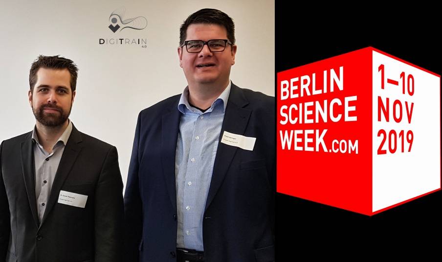 Dr. Daniel Thiemann und Frank Böhringer waren auf der Berlin Science Week 2019 mit zwei Vorträgen vertreten.